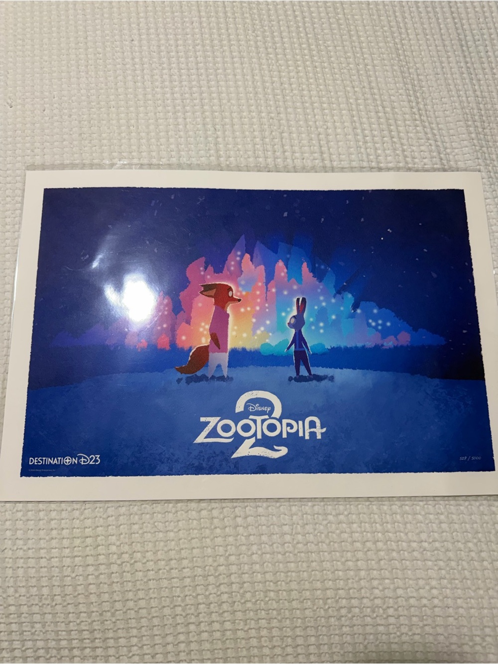 Zootopia 2 Concept Art Watercolor Lithograph LE 529/5000 D23 2025 Exclusive NEW